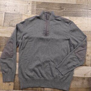 Gap Quarter zip pullover sweater men's extra large gray mock neck
